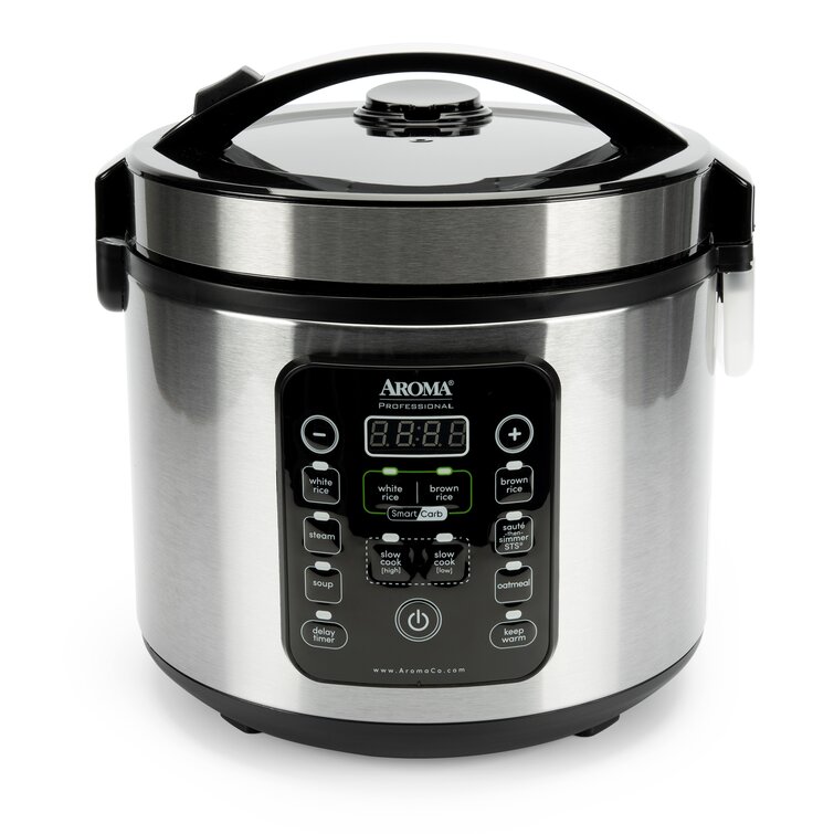 Aroma professional electric 3 quart digital pressure multi store cooker